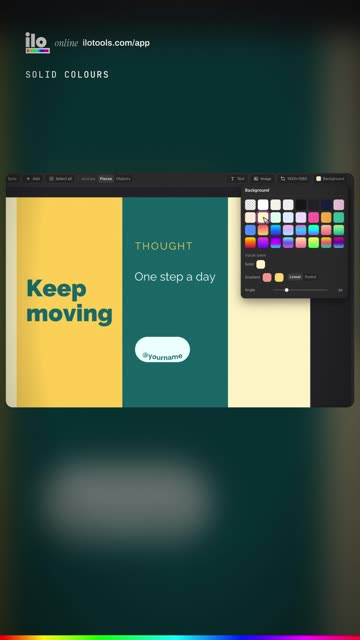 Animated design with a transparent background