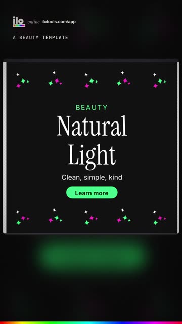 An animated beauty salon post