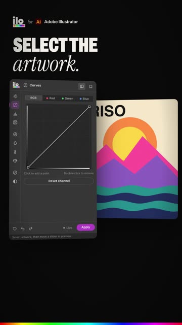 How to use Curves on vector art