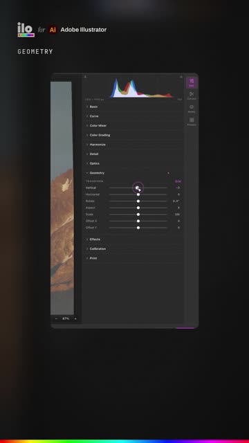 Straighten a photo inside Illustrator