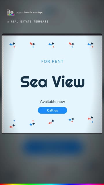 An animated real estate listing post