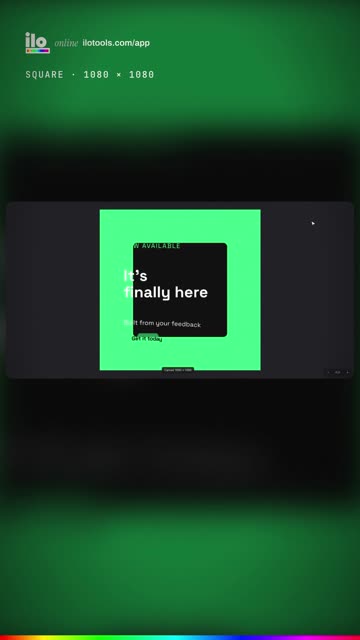 Resize an animation for every social size