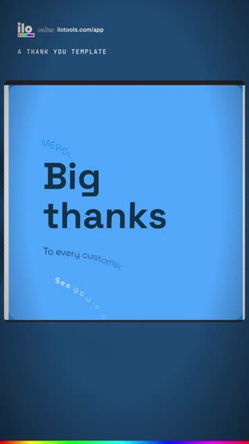 An animated thank-you post in one click