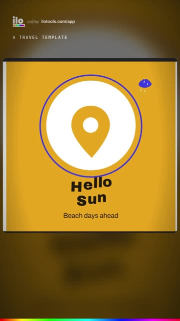 An animated travel post in one click