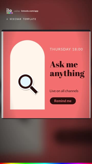 An animated webinar promo in a minute